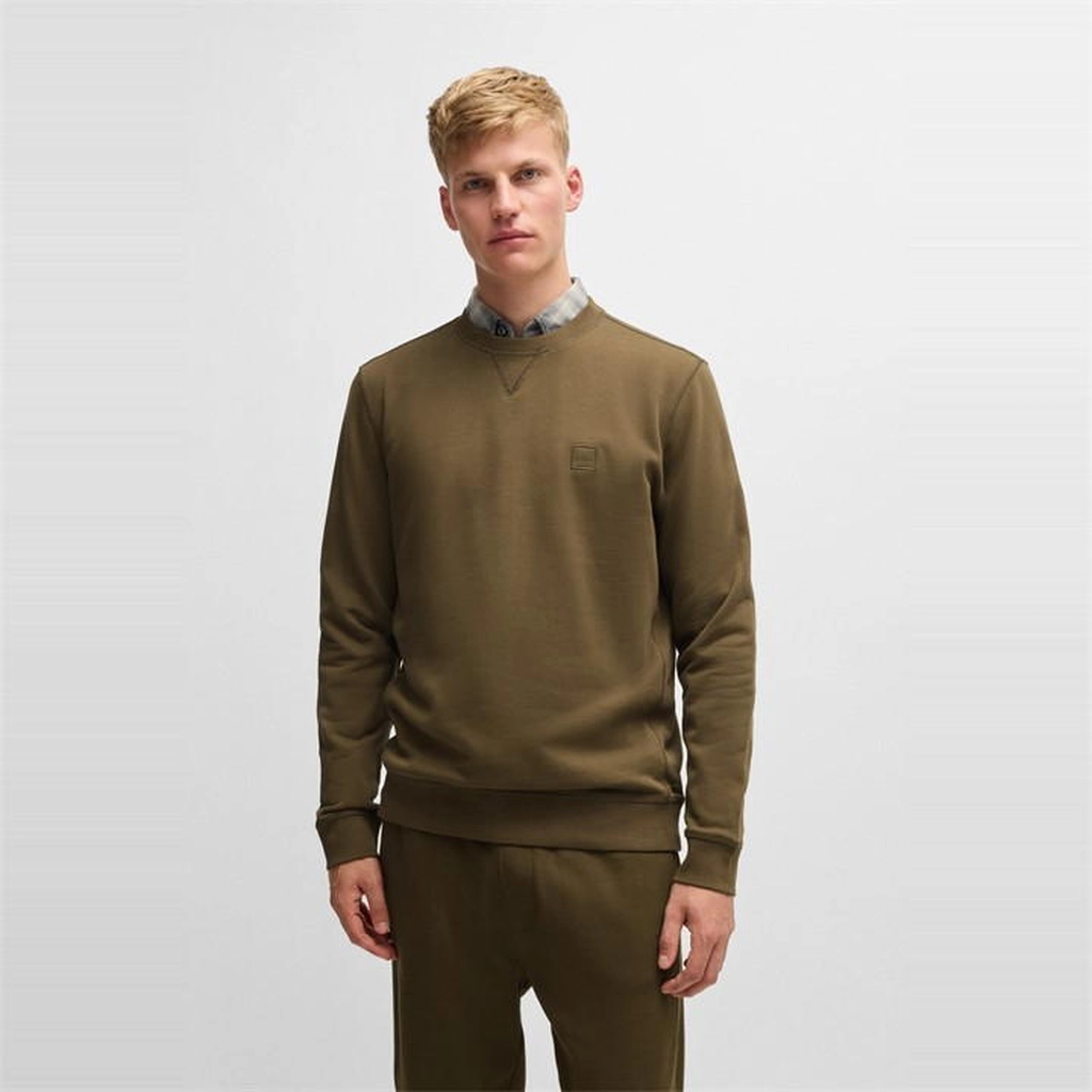 Hugo Boss Men's Westart Crew-Neck Sweatshirt - Green
